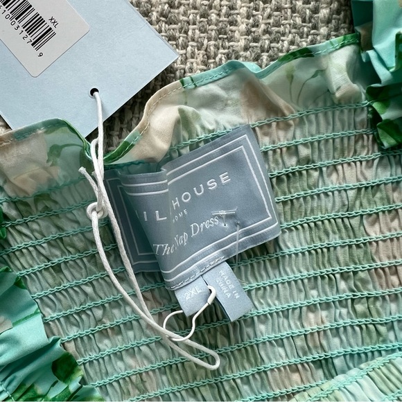 Hill House The Elizabeth Blue Roses Nap Mini Dress Women’s Size 2XL - Picture 7 of 9